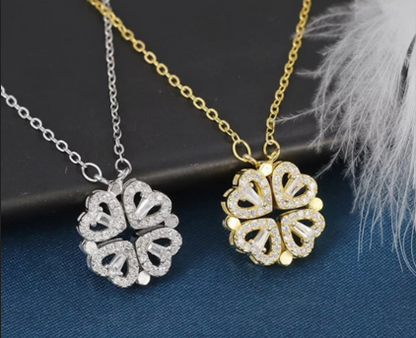 Collar Doble Elegancia con Dije de Trébol