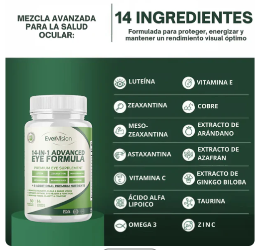 EverVision 14 en 1 | Fórmula Avanzada para una Visión Clara
