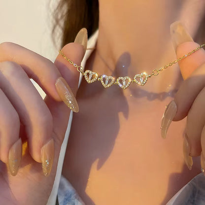 Collar Doble Elegancia con Dije de Trébol